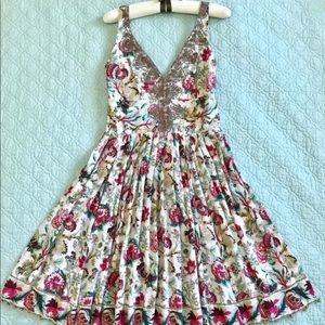 ☘️ULTRA RARE☘️ 100% Silk Anthropologie Boho Dress